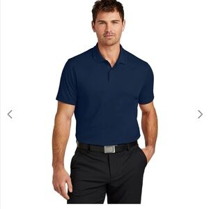 Nike Golf Tour Performance Short Sleeve Polo Navy Blue Large
